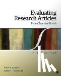 Girden, Ellen Robinson, Kabacoff, Robert Ira - Evaluating Research Articles From Start to Finish