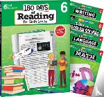 Multiple Authors - 180 Days(tm) Reading, Math, Problem Solving, Writing, & Language for Grade 6: 5-Book Set: Practice, Assess, Diagnose