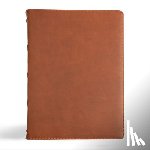 Csb Bibles by Holman - CSB Verse-By-Verse Reference Bible, Holman Handcrafted Collection, Marbled Tan Premium Calfskin