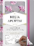  - Rvr 1960 Biblia de Apuntes, Gris Y Floreado Tela Impresa