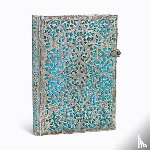 Paperblanks - Maya Blue (Silver Filigree Collection) Midi Lined Hardcover Journal