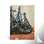 Paperblanks - Mooring (Alistair Bell Collection) Midi Lined Hardcover Journal (Elastic Band Closure)