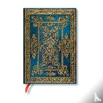 Paperblanks - Blue Luxe (Luxe Design) Midi Lined Hardback Journal (Elastic Band Closure)