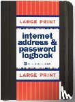 Peter Pauper Press, Inc - Internet Log Bk Large Print Black