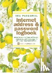  - Amalfi Lemons Internet Address & Password Logbook (Removable Cover Band for Security)
