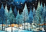  - Winter Nightfall Deluxe Boxed Holiday Cards (20 Cards, 21 Self-Sealing Envelopes)