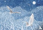  - Owls in Flight Deluxe Boxed Holiday Cards (20 Cards, 21 Self-Sealing Envelopes)