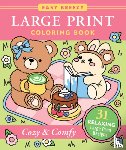 Peter Pauper Press Inc - Cozy & Comfy Large Print Coloring Book - Big and Simple Designs for All Ages