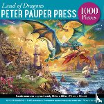 Peter Pauper Press Inc - Land of Dragons 1000-Piece Jigsaw Puzzle (Gold Foil Highlights)