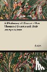 Anon - A Dictionary of Dreams - One Thousand Dreams and Their Interpretations