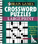 Publications International Ltd - Brain Games - Crossword Puzzles - Large Print (Green)