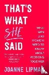 Lipman, Joanne - That's What She Said