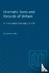 Lancashire, Ian - Dramatic Texts and Records of Britain