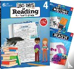 Multiple Authors - 180 Days(tm) Reading, Writing and Math for Grade 4: 3-Book Set: Practice, Assess, Diagnose