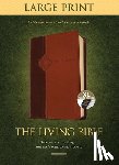 Tyndale - Living Bible Large Print Edition Brown/Tan, Indexed