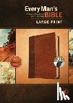 Tyndale - NLT Every Man's Bible, Large Print, Brown/Tan, Indexed