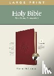 Tyndale - NLT Large Print Thinline Reference Bible, Filament Enabled Edition (Red Letter, Leatherlike, Berry, Indexed)