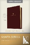 Tyndale - Santa Biblia Ntv, Edición de Referencia Ultrafina, Letra Grande (Letra Roja, Sentipiel, Café Oscuro )
