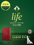 Tyndale - NLT Life Application Study Bible, Third Edition, Large Print (Red Letter, Leatherlike, Berry, Indexed)