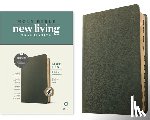 Tyndale - NLT Large Print Thinline Reference Bible, Filament Enabled (Genuine Leather, Olive Green, Indexed, Red Letter)