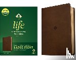 Tyndale - NLT Life Application Study Bible, Third Edition, Large Print (Leatherlike, Rustic Brown Leaf, Red Letter)