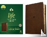 Tyndale - NLT Life Application Study Bible, Third Edition, Large Print (Leatherlike, Rustic Brown Leaf, Indexed, Red Letter)