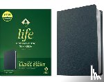 Tyndale - NLT Life Application Study Bible, Third Edition, Large Print (Genuine Leather, Navy Blue, Red Letter)