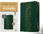 Tyndale - Biblia Ultrafina Ntv de Zíper, Con Filament (Sentipiel, Verde Esmeralda, Índice, Letra Roja)