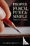 Robinson, Horace N - Proper Form, Pure and Simple