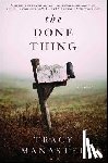 Manaster, Tracy - The Done Thing