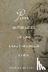 Mitchell, Dianne - Paper Intimacies in the Early Modern Lyric