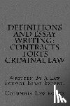 Law Books, Queen Anne - Definitions and Essay Writing: Contracts Torts Criminal law: Written By A Law School Essay Expert.