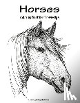 Snels, Nick - Horses Coloring Book for Grown-Ups 1