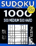 Book, Sudpku - Sudoku Book 1,000 Puzzles, 500 Medium and 500 Hard: Sudoku Puzzle Book with Two Levels of Difficulty to Improve Your Game