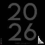 Willow Creek Press - Black & White Professional Large Grid 2026 12 X 12 Wall Calendar