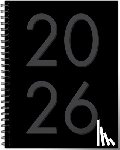 Willow Creek Press - Black 2026 6.5 X 8.5 Weekly Monthly Softcover Planner