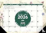 Willow Creek Press - Botanical Garden 2026 17 X 12 Small Monthly Deskpad