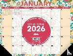 Willow Creek Press - Spring Floral 2026 22 X 17 Large Monthly Deskpad