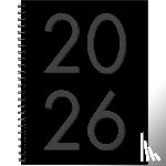 Willow Creek Press - Black 2026 8.5 X 11 Weekly Monthly Softcover Planner