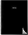 Willow Creek Press - Basic Black 2026 6.5 X 8.5 Weekly Monthly Softcover Planner