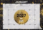 Willow Creek Press - Celestial 2027 Monthly Deskpad