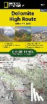National Geographic Maps - Dolomite High Route Map [Alta Via 1] Map