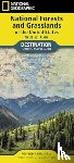 National Geographic Maps - National Forests and Grasslands of the United States Map