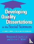 Lovitts, Barbara E., Wert, Ellen L. - Developing Quality Dissertations in the Social Sciences