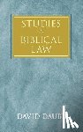 Daube, David (Gonville and Caius College - Studies in Biblical Law