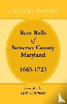 Dryden, Ruth T - Rent Rolls of Somerset County, Maryland, 1663-1723