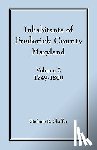 Shaffer, Stefanie R - Inhabitants of Frederick County, Maryland, Vol. 2