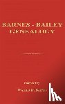 Barnes, Walter D. - Barnes-Bailey Genealogy