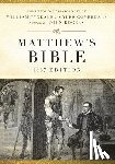Hendrickson Publishers - Matthew's Bible-OE-1537