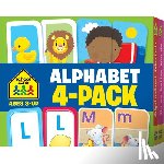 Zone, School - School Zone Alphabet 4-Pack Flash Cards